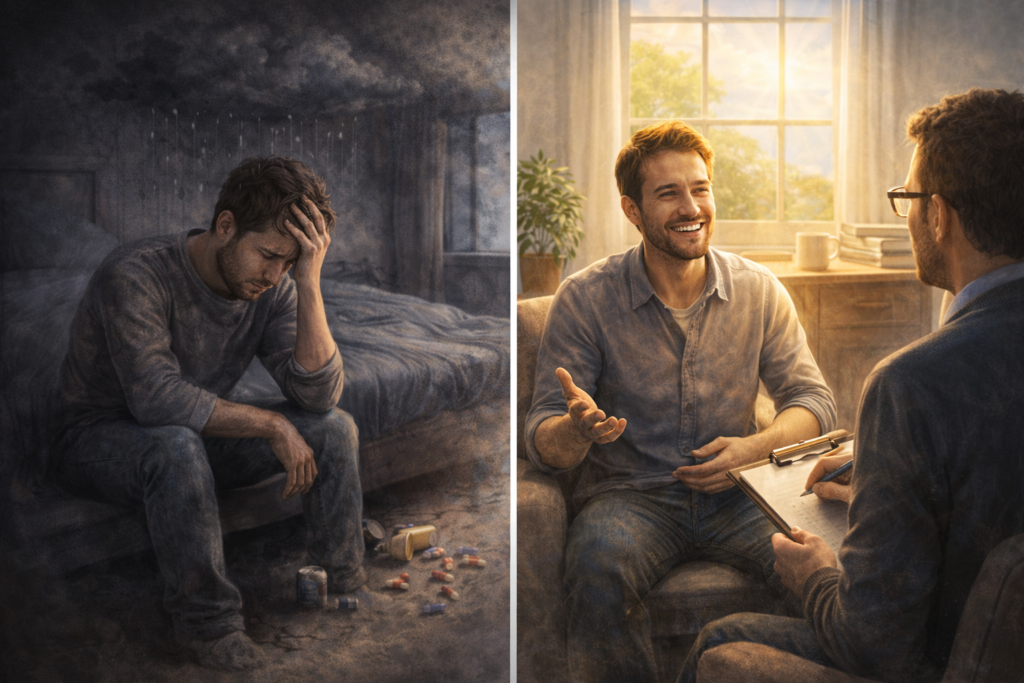 Η κατάθλιψη είναι μια ψυχική διαταραχή, που χαρακτηρίζεται από συνεχείς καταθλιπτικές σκέψεις, συναισθηματική εξάντληση και απώλεια ενδιαφέροντος για δραστηριότητες, που προηγουμένως προκαλούσαν ευχαρίστηση.